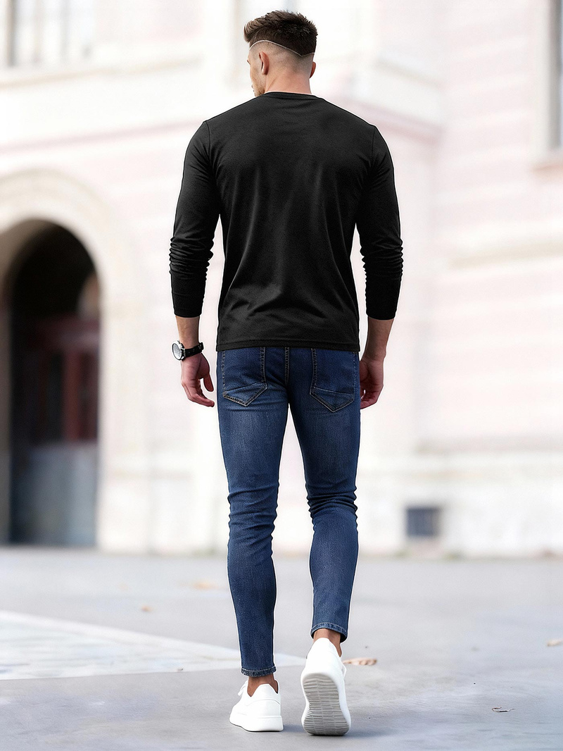 Ανδρικό τζιν παντελόνι Σκούρο μπλε OZONEE O/JK2951Z