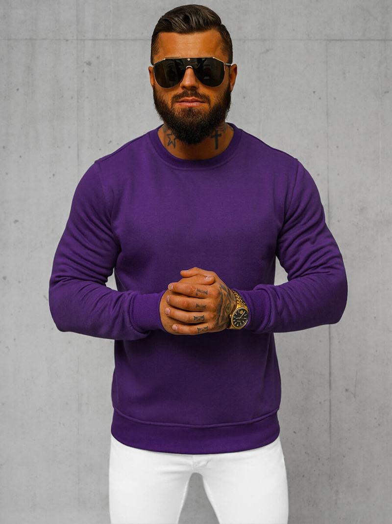 Ανδρικό Φούτερ μωβ OZONEE JS/2001-10Z