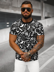 Ανδρικό μπλουζάκι μαύρο OZONEE JS/8T1205/3