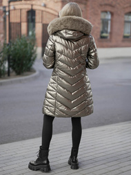 Γυναικείο μπουφάν χρυσός OZONEE JS/16M9100/403Z