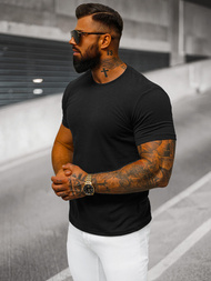 Ανδρικό μπλουζάκι μαύρο OZONEE JS/712005Z