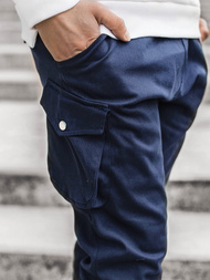 Ανδρικό παντελόνι jogger ναυτικό μπλε OZONEE A/705