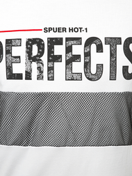 Ανδρικό μπλουζάκι λευκό OZONEE JS/SS10908Z