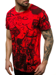 Ανδρικό μπλουζάκι Κόκκινο OZONEE JS/KS1987