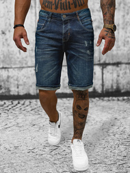 Ανδρικό σόρτς τζιν ναυτικό μπλε OZONEE O/242001