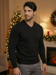 Ανδρικό πουλόβερ μαύρο OZONEE NB/MMB601/4Z