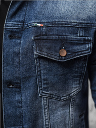 Ανδρικό τζιν μπουφάν Σκούρο μπλε OZONEE NB/MJ523BS