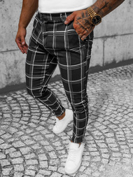 Ανδρικό παντελόνι chino mαύρος OZONEE O/P4028