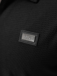 Ανδρική μπλούζα polo μαύρο OZONEE O/YN2/593