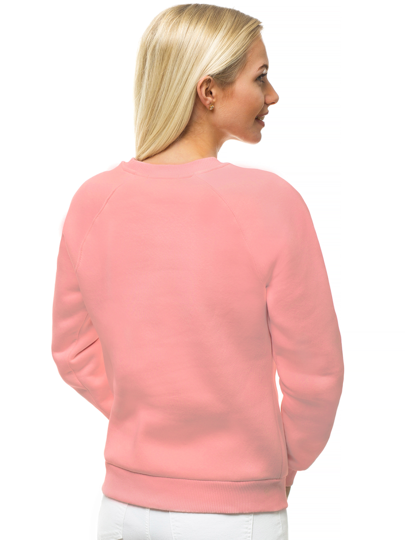 Γυναικείο φούτερ ανοιχτό-ροζ OZONEE O/12103