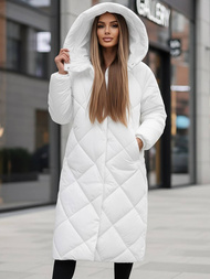 Γυναικείο μπουφάν λευκό OZONEE JS/5M3173/281Z