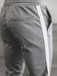 Ανδρικό παντελόνι chino σκούρο-γκρι OZONEE DJ/5529Z