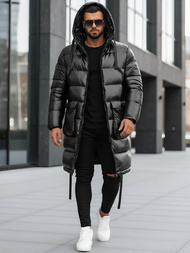 Ανδρικό χειμερινό μπουφάν μαύρη OZONEE O/M3205Z