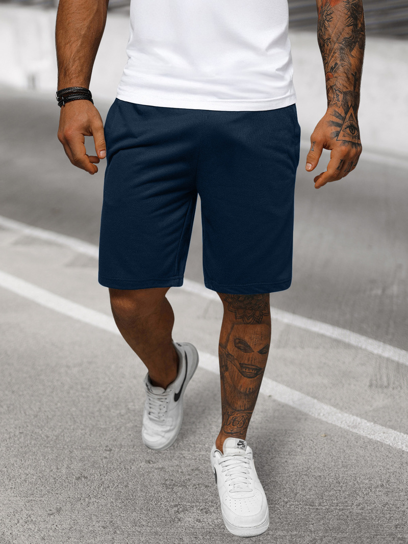 Ανδρικό σόρτς φόρμας ναυτικό μπλε OZONEE JS/8K100/25Z