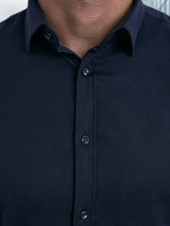 Ανδρικό πουκάμισο ναυτικό μπλε OZONEE V/V188Z