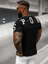 Ανδρικό μπλουζάκι μαύρο OZONEE O/8T1260/3