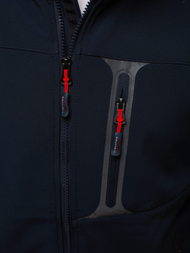Ανδρικό μπουφάν Softshell ναυτικό μπλε-Κόκκινο OZONEE GE/12262