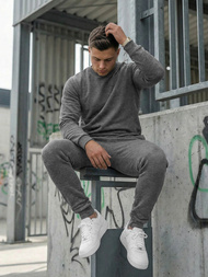 Ανδρικό σετ φόρμας γραφίτη OZONEE JS/68C10380/3Z