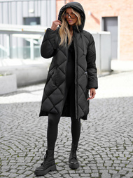 Γυναικείο μπουφάν μαύρο OZONEE JS/5M3168/392Z