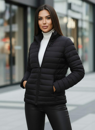 Γυναικείο μπουφάν μαύρο OZONEE JS/16M9109/392Z