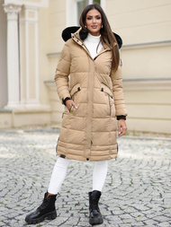 Γυναικείο μπουφάν μπεζ OZONEE O/W377Z