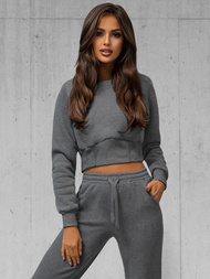 Γυναικείο σετ φόρμας δύο κομματιών γραφίτη OZONEE JS/8C78/5Z