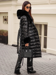 Γυναικείο παλτό μαύρο OZONEE JS/5M3160/392Z