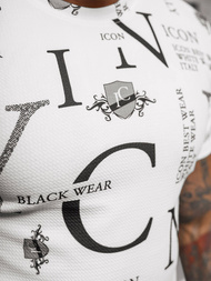 Ανδρικό μπλουζάκι λευκό OZONEE O/T6482