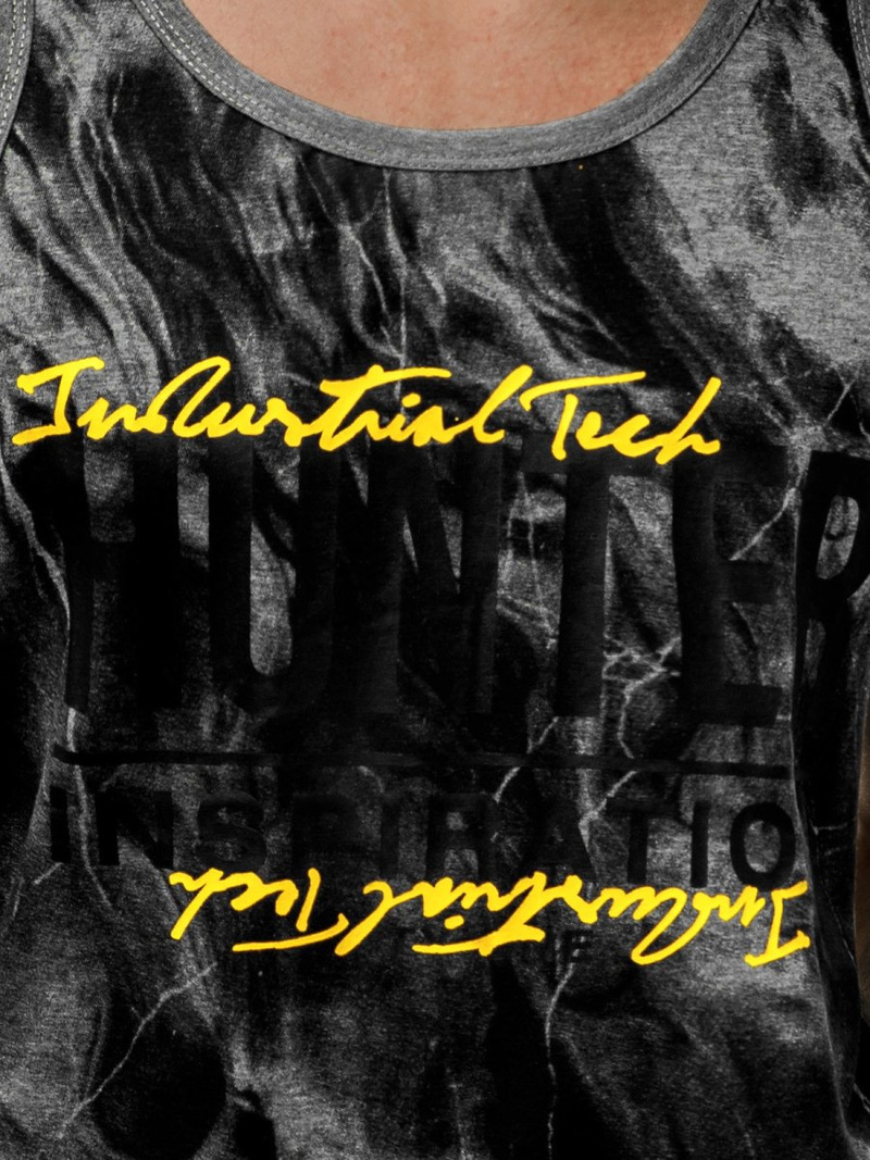 Ανδρικό αμάνικο μπλουζάκι γραφίτη OZONEE JS/SS11033