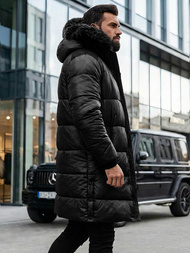 Ανδρικό χειμερινό μπουφάν μαύρο OZONEE O/M800Z