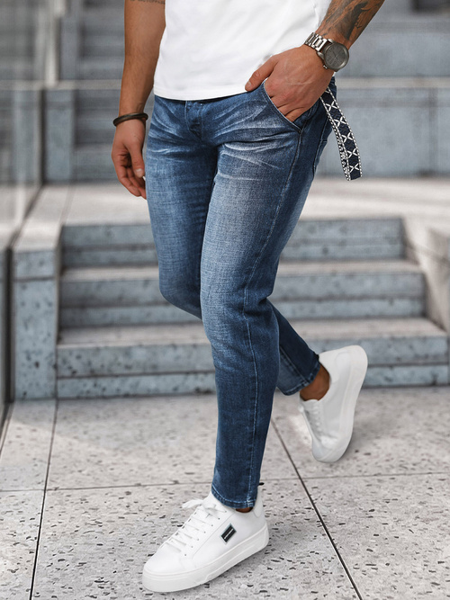 Ανδρικό τζιν παντελόνι Σκούρο μπλε OZONEE NB/MP0091BS