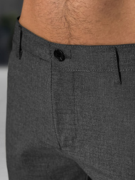 Ανδρικό σόρτς chino γραφίτη OZONEE DJ/4400