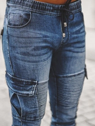 Ανδρικό παντελόνι jogger mπλε OZONEE NB/MP0092BS