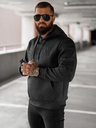 Ανδρικό Φούτερ με Κουκούλα μαύρο OZONEE JS/27B6502/3Z