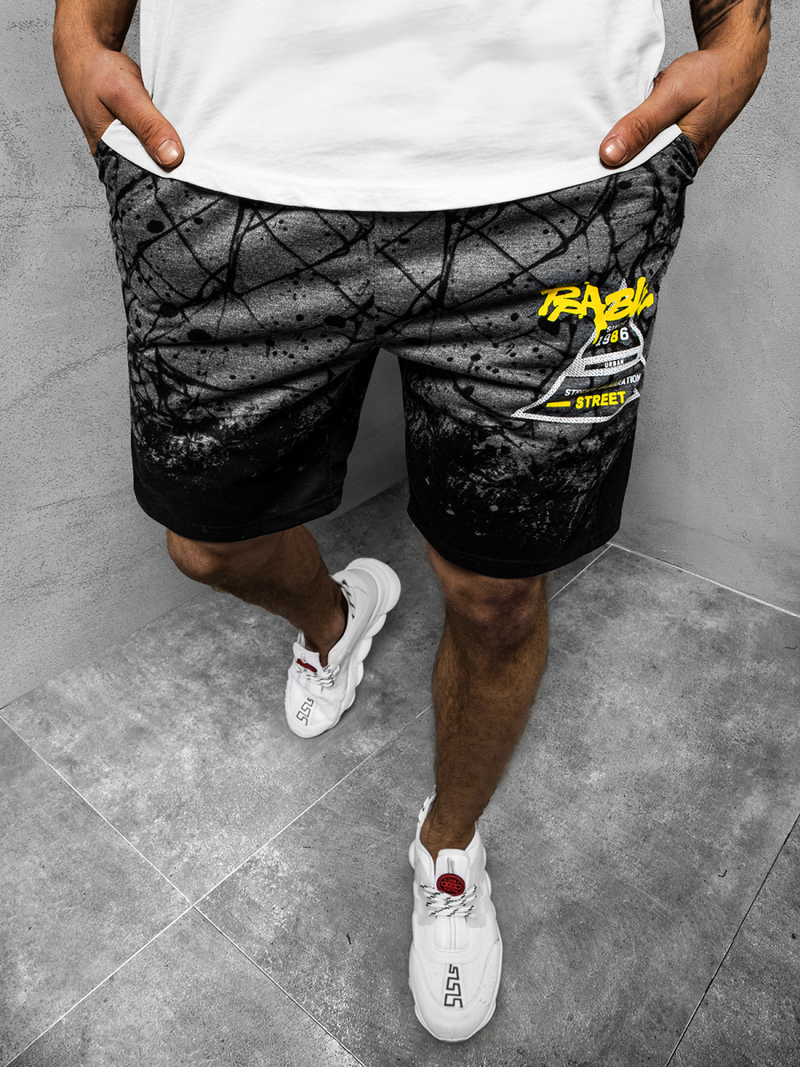 Ανδρικό σόρτς γραφίτη OZONEE JS/KK300162Z