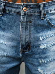 Ανδρικό σόρτς τζιν μπλε OZONEE O/JD-2442K