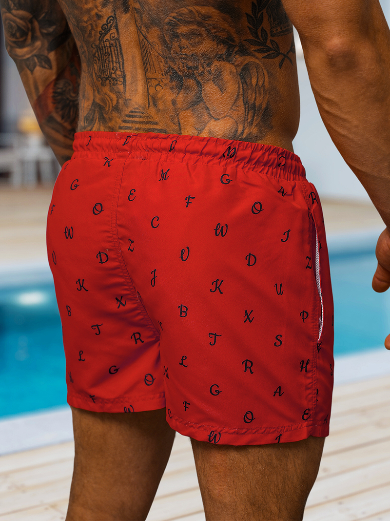 Ανδρικό μαγιό kόκκινο OZONEE O/MTK3218