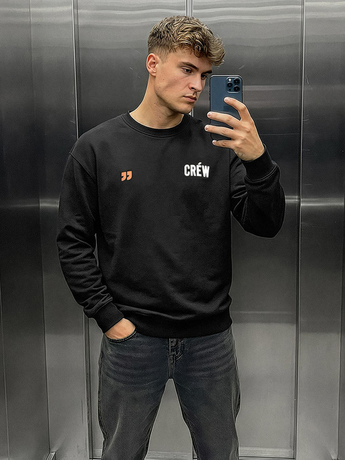 Ανδρικό Φούτερ μαύρο OZONEE JS/65B3917/3Z