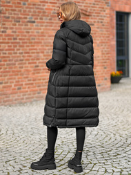 Γυναικείο μπουφάν μαύρο OZONEE JS/M736/392Z