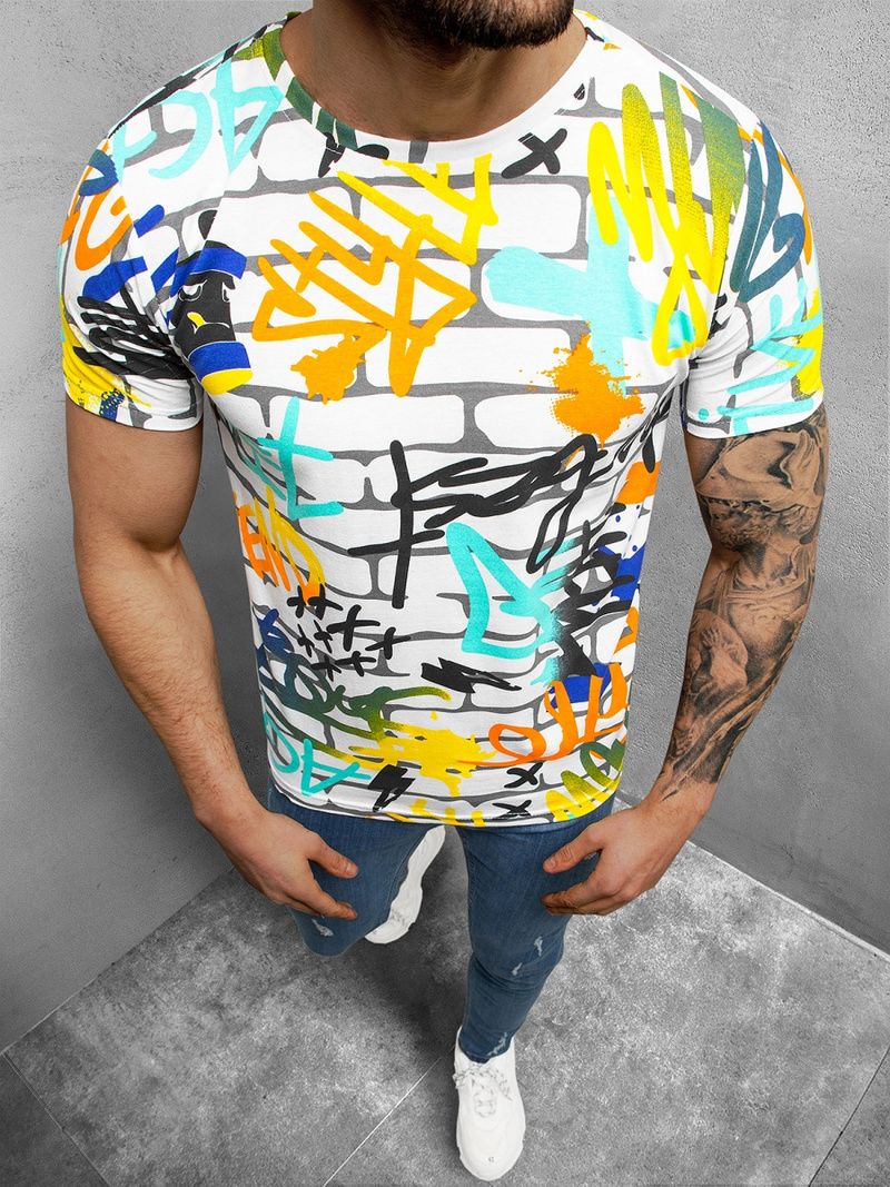 Ανδρικό μπλουζάκι Πολύχρωμο OZONEE O/BL2252