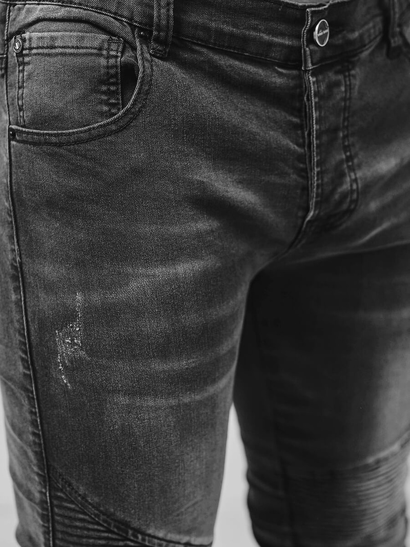 Ανδρικό τζιν παντελόνι Γραφίτης OZONEE NB/MP0028GZ