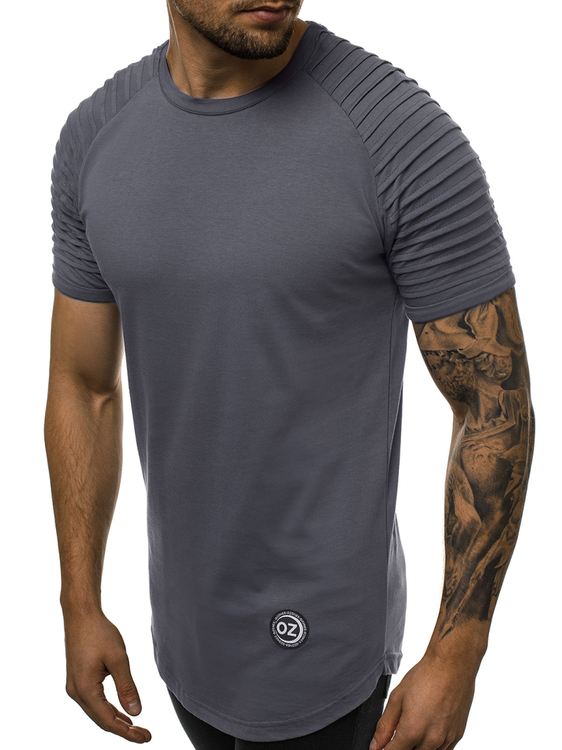 Ανδρικό μπλουζάκι γραφίτη OZONEE O/1256