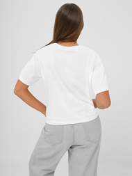 Γυναικείο μπλουζάκι ασπρό-μπλε OZONEE JS/RJ77247