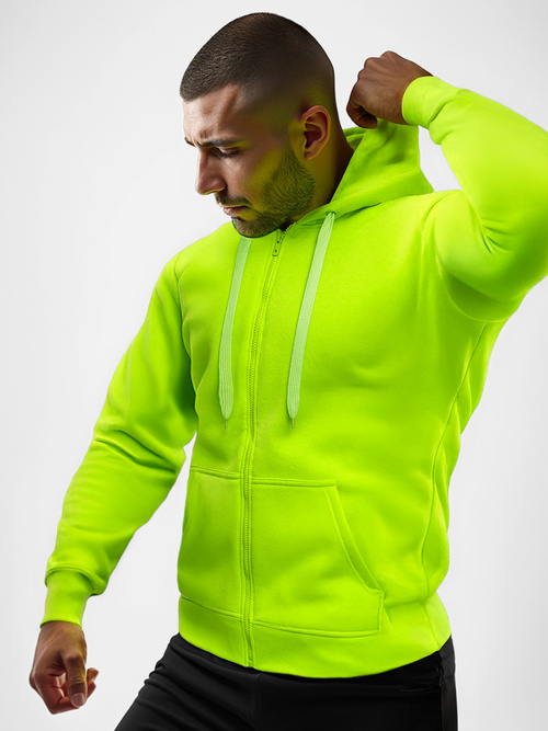 Ανδρικό Φούτερ με Κουκούλα γαλαζοπράσινο OZONEE JS/2008/72