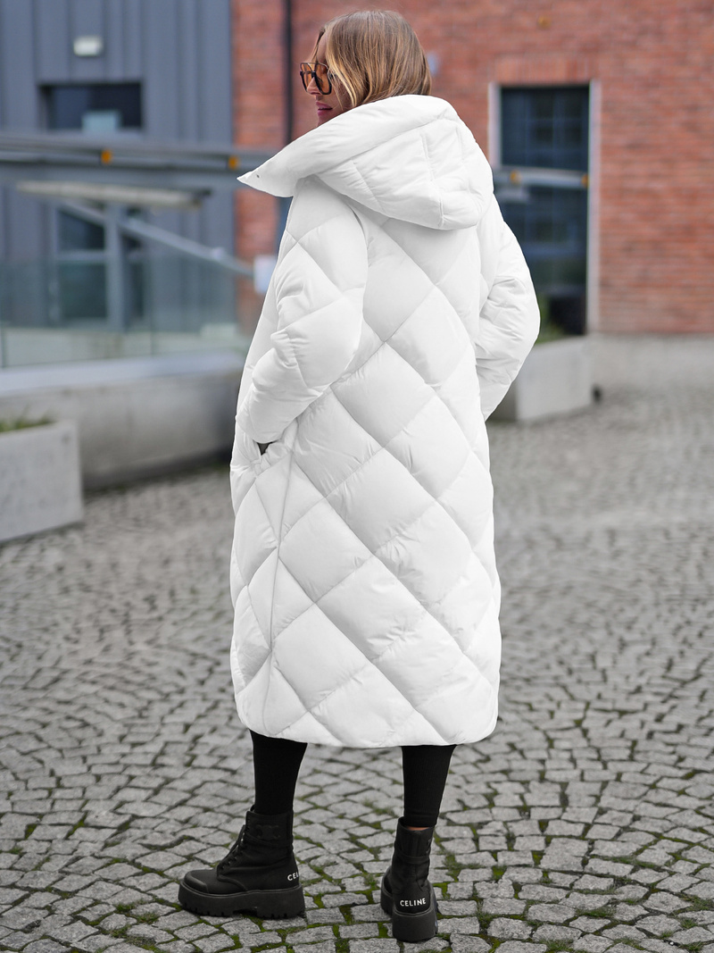 Γυναικείο μπουφάν λευκό OZONEE JS/5M3173/281Z