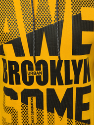 Ανδρικό Φούτερ με Κουκούλα κίτρινο OZONEE JS/KS2141Z