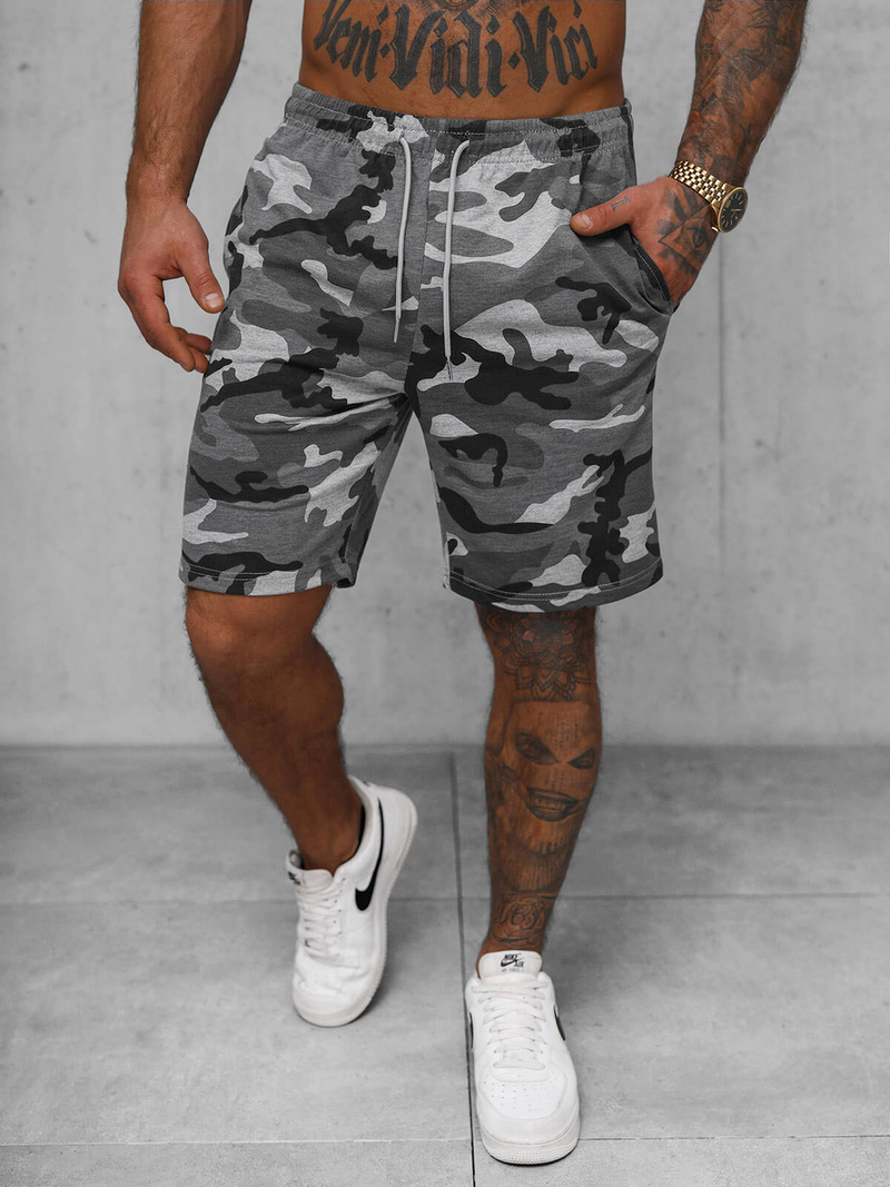 Ανδρικό σόρτς φόρμας γκρι OZONEE JS/8K283/2