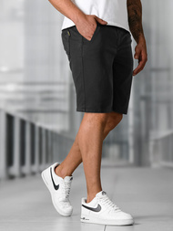 Ανδρικό σόρτς chino μαύρο OZONEE NB/MP0266NZ