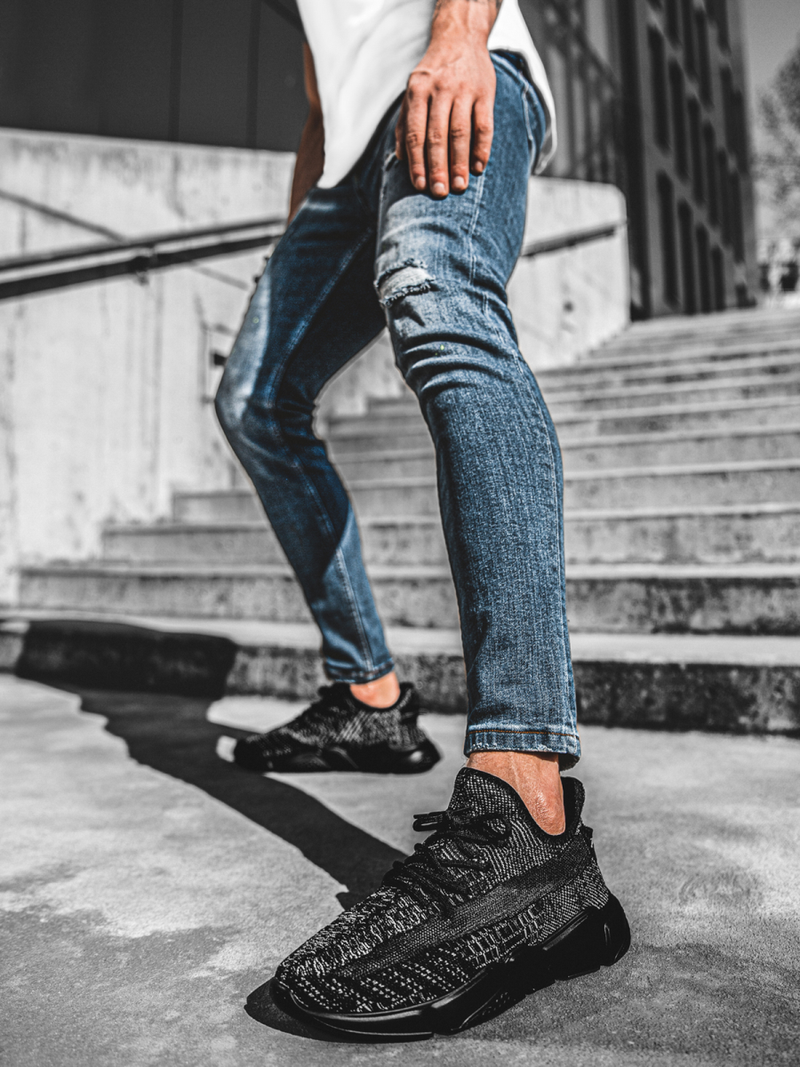 Ανδρικά Sneakers μαύρο OZONEE O/503