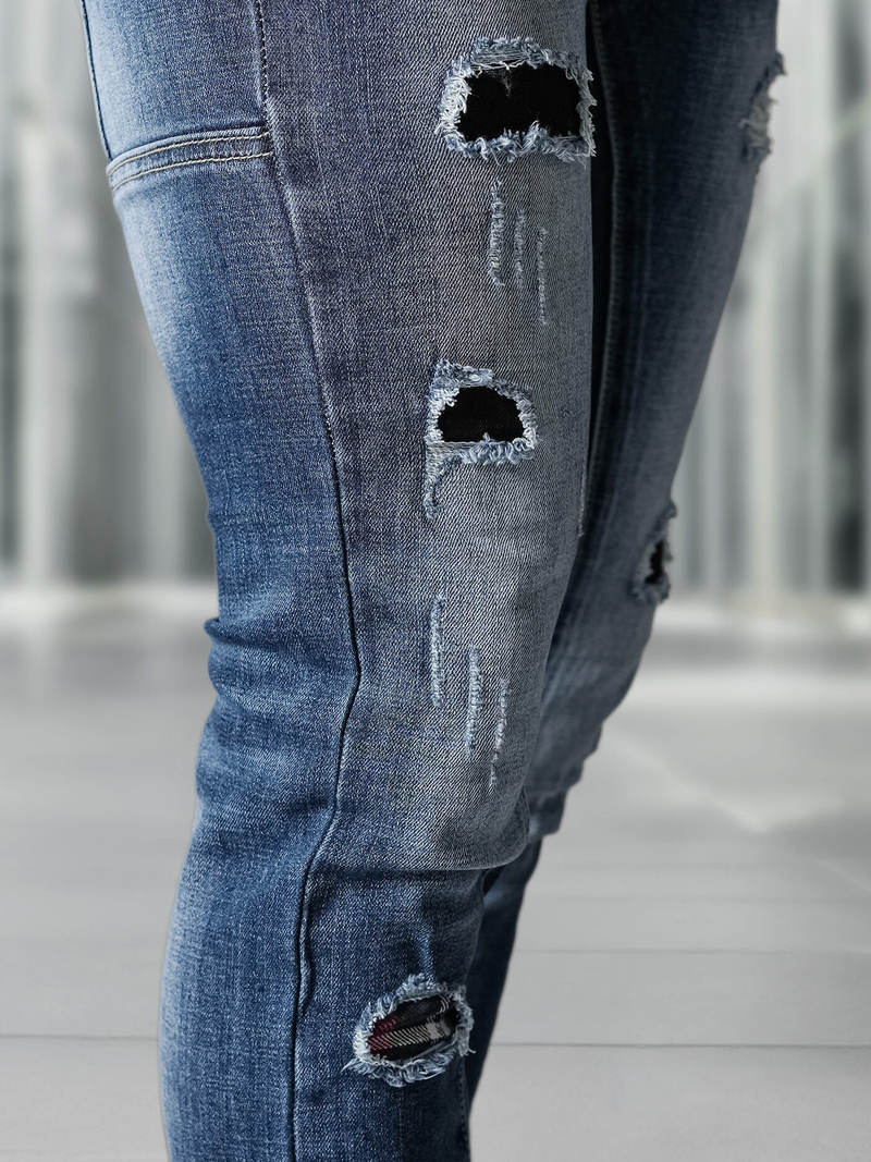 Ανδρικό τζιν παντελόνι μπλε OZONEE NB/MP0050BZ